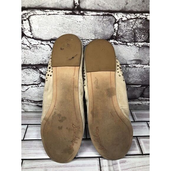 Sam Edelman Blair Beige Leather Slip On Ballet Flats Women’s Sz 7.5M US/38.5EU - Picture 12 of 16